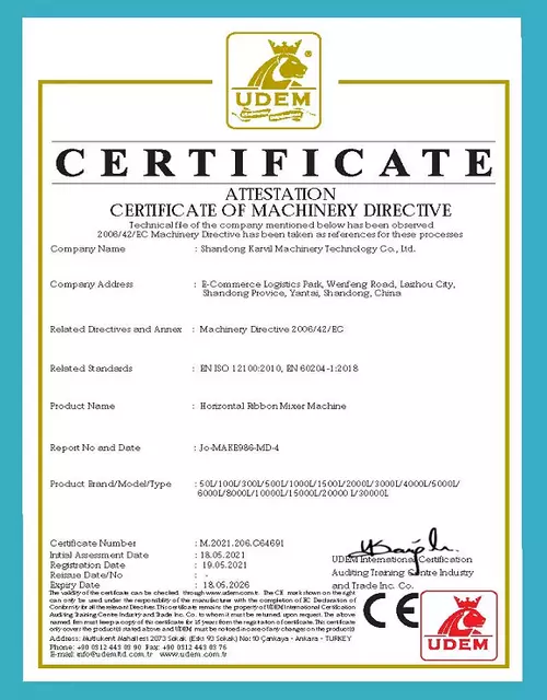 （jpg）Horizontal-ribbon-mixer-CE-certificate