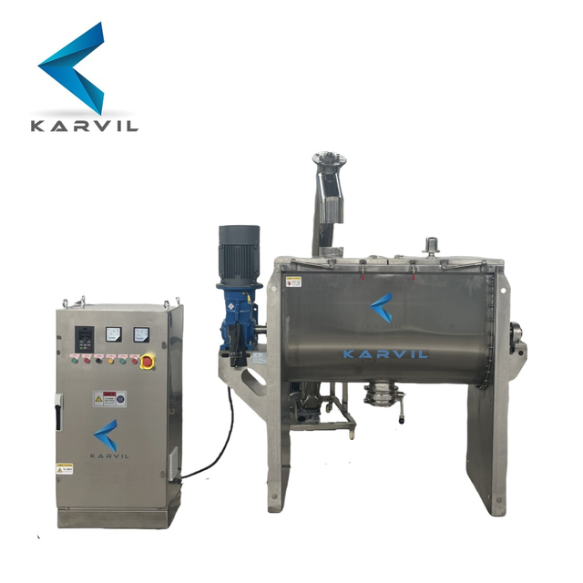 Ribbon Blender with Screw Conveyor