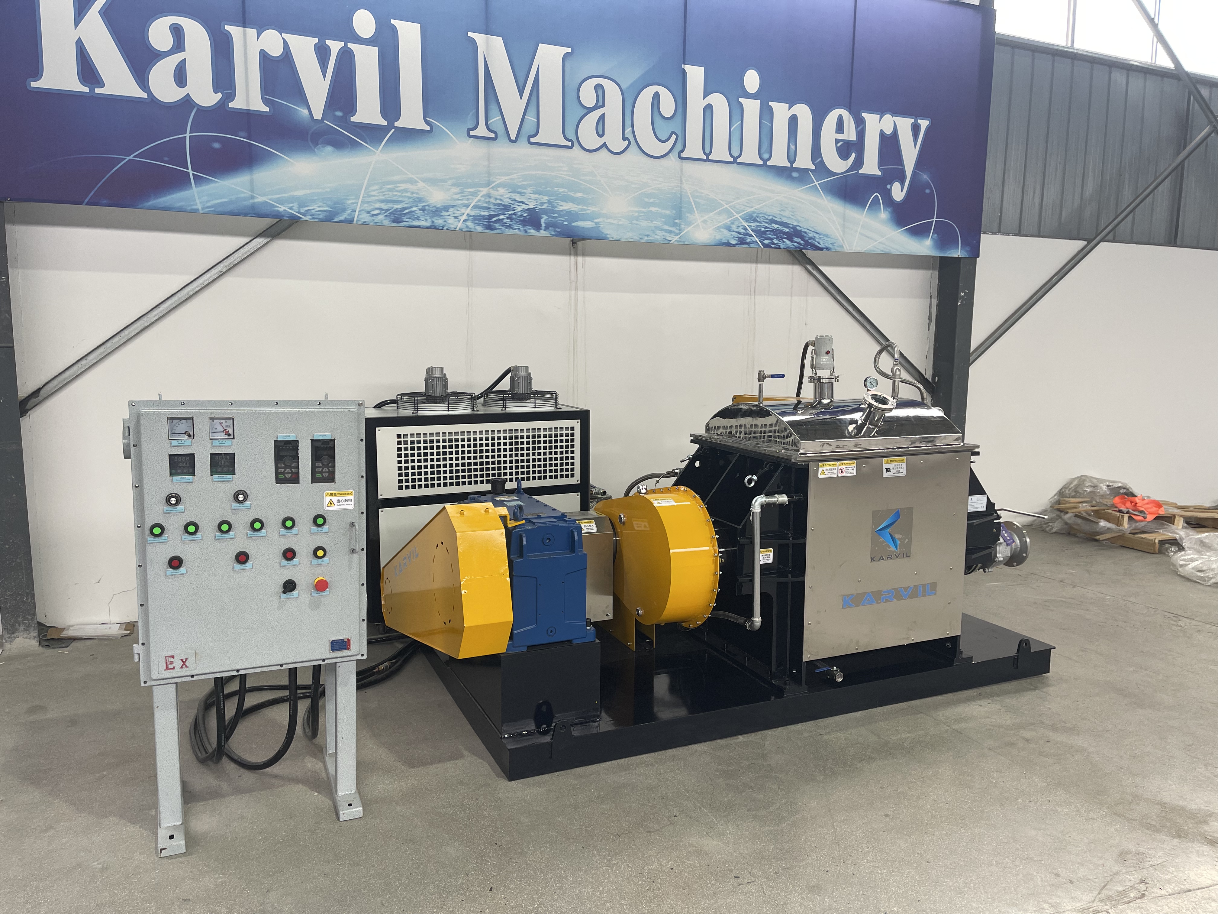 Explosion-Proof-Vacuum-Kneader-Mixer-with Chiller